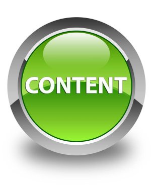 İçerik parlak yeşil yuvarlak düğme