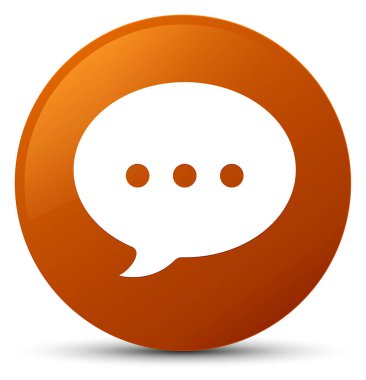 Görüşme simgesi kahverengi yuvarlak düğmesi