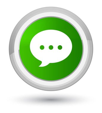 Konuşma simgesini Ana yeşil yuvarlak düğmesi