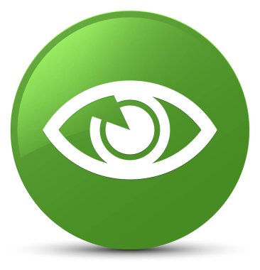 Göz simgesi yumuşak yeşil yuvarlak düğmesi