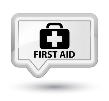 İlk yardım baş beyaz bayrak düğmesini