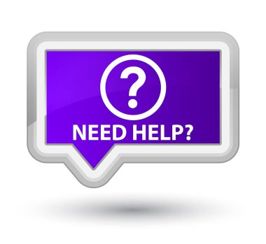 Yardım (soru simgesi) mor banner buton Başbakan