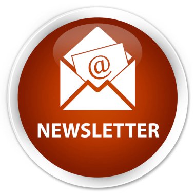 Bülten sigorta primi kahverengi yuvarlak düğmesi