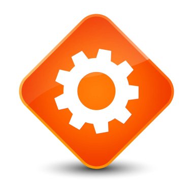 İşlem simgesi zarif Turuncu elmas düğmesini