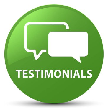 Referansları yumuşak yeşil yuvarlak düğmesi