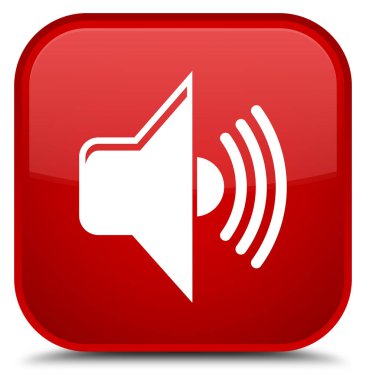 Ses simgesini özel kırmızı kare düğmesi