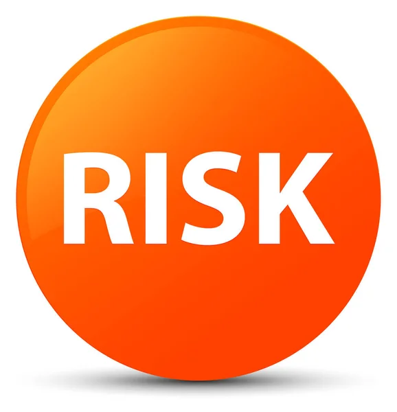 Risiko orange runde Taste — Stockfoto