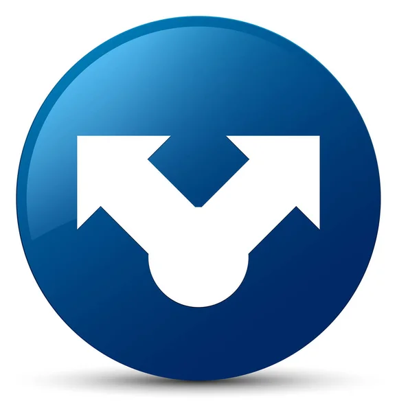 Podíl na ikonu modré kulaté tlačítko — Stock fotografie