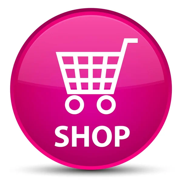 Shop spezielle rosa runden Knopf — Stockfoto