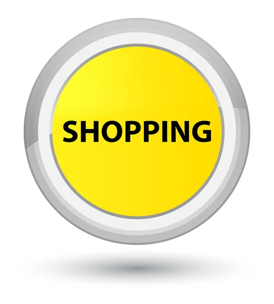 Shopping bouton rond jaune prime — Photo