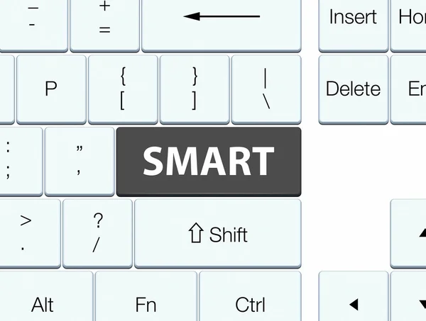 Tecla de teclado preto inteligente — Fotografia de Stock