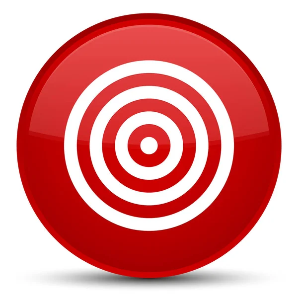Doel pictogram speciale rode, ronde knop — Stockfoto