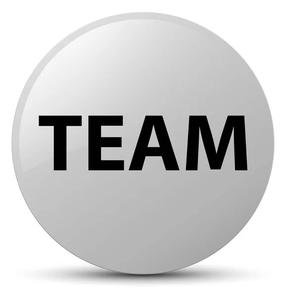 Team white round button — Stock Photo, Image