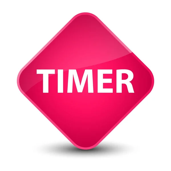 Timer elegant pink diamond button — Stock Photo, Image