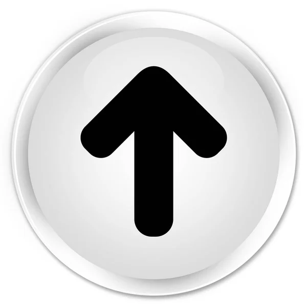 Carregar ícone de seta prémio botão redondo branco — Fotografia de Stock