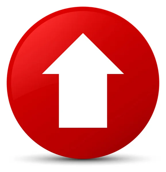 Carregar ícone de seta botão redondo vermelho — Fotografia de Stock