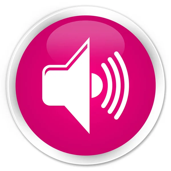 Розовая кнопка значка объёма — стоковое фото