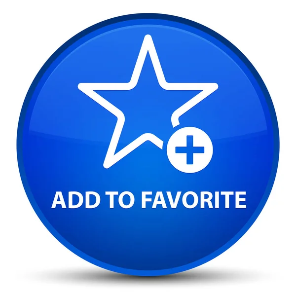 Ajouter au favori bouton rond bleu spécial — Photo