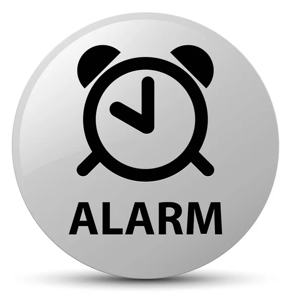 Alarm weißer runder Knopf — Stockfoto