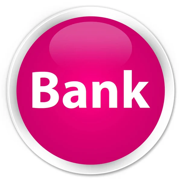 Pulsante rotondo rosa premium Bank — Foto Stock