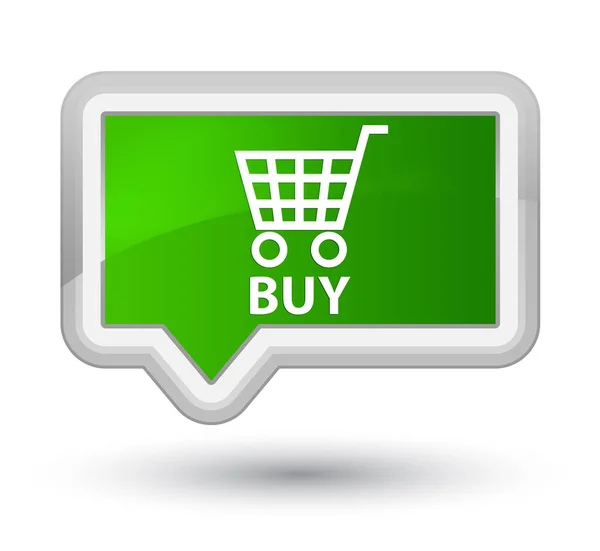 Buy prime green banner button — Stock Photo, Image