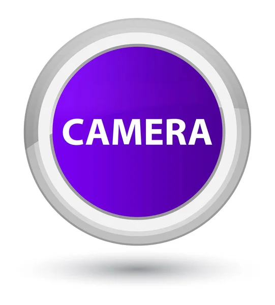 相机黄金紫色圆按钮 — 图库照片
