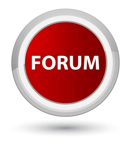 Forum primær rød rund knapp – stockfoto