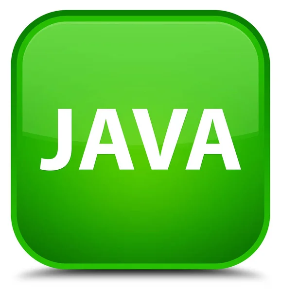 Java 特殊な緑色の正方形ボタン — ストック写真