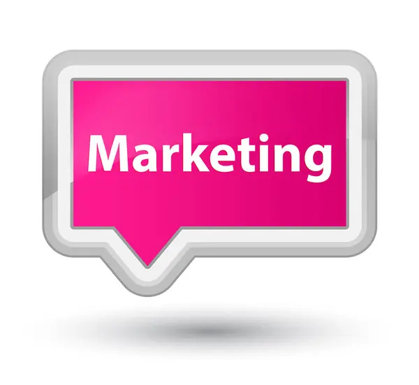 Marketing prime pink banner button — Stock Photo, Image