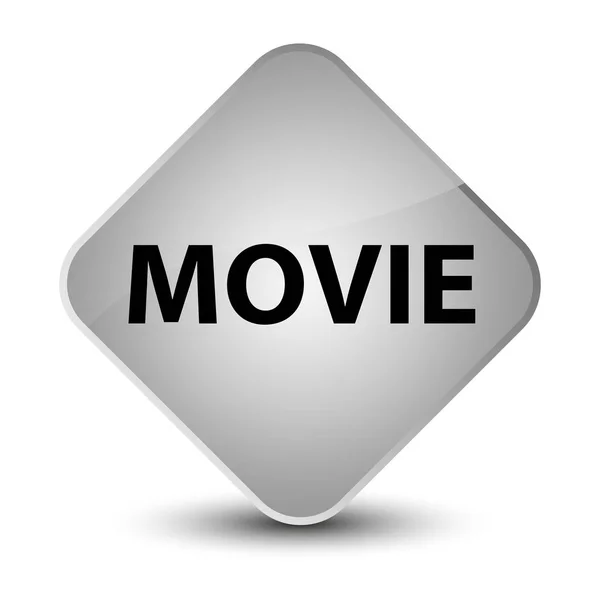 Movie elegant white diamond button — Stock Photo, Image