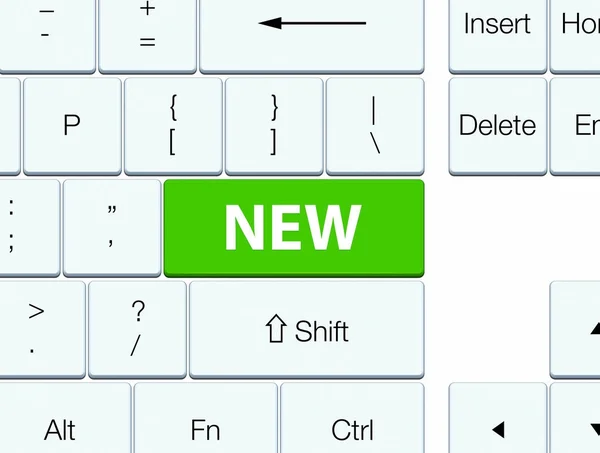 New soft green keyboard button — Stock Photo, Image