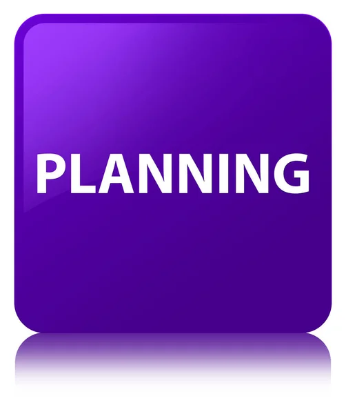 Planning purple square button — Stock Photo, Image