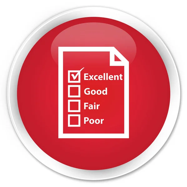 Questionnaire icon premium red round button