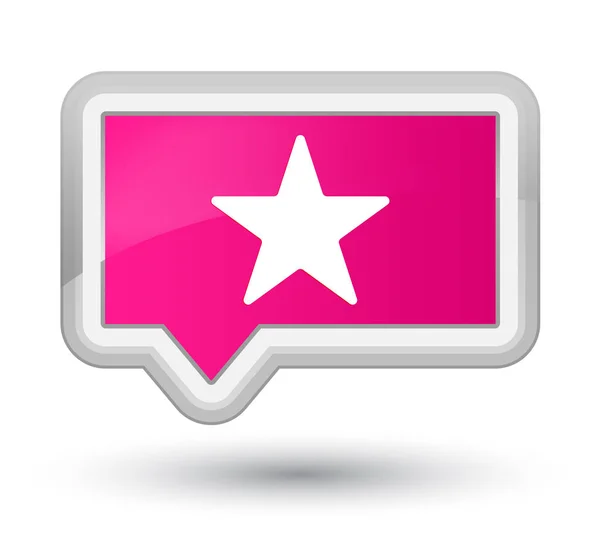 Sterpictogram prime roze banner knop — Stockfoto