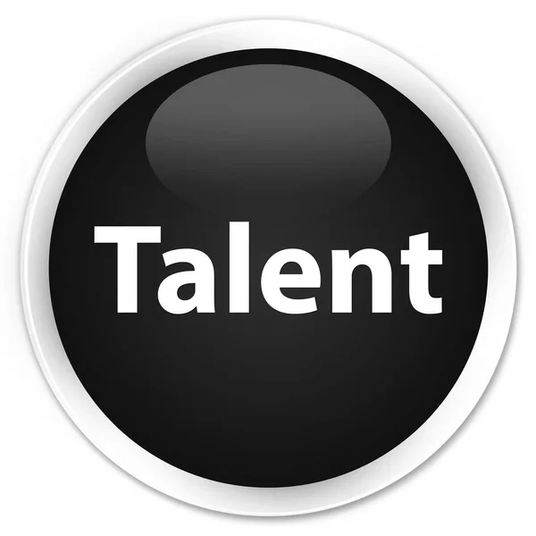 Черная кнопка Talent premium — стоковое фото