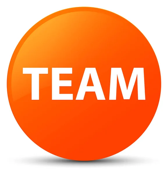 Team orange round button — Stock Photo, Image