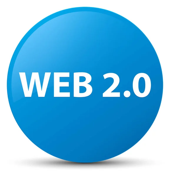 Web 2.0 mavi mavi yuvarlak düğmesi — Stok fotoğraf