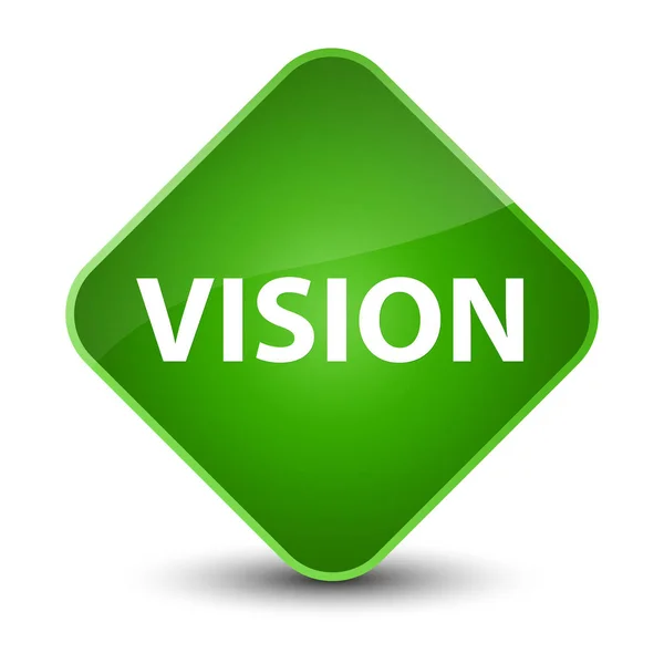 Vision elegant green diamond button — Stock Photo, Image