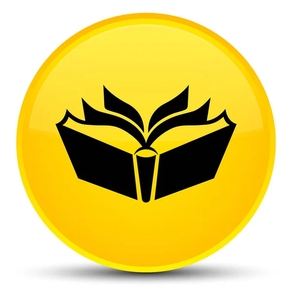 Übersetzungssymbol spezielle gelbe runde Taste — Stockfoto