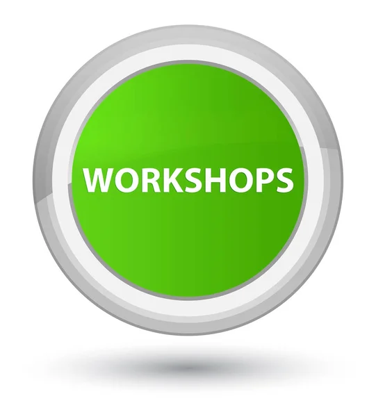 Workshops botão redondo verde macio principal — Fotografia de Stock