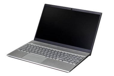 dizüstü bilgisayar beyaz arkaplanda izole edildi