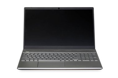 dizüstü bilgisayar beyaz arkaplanda izole edildi