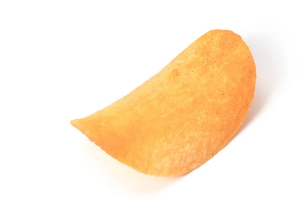 Aardappel Chips Geïsoleerd Witte Achtergrond — Stockfoto