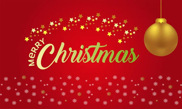 Kırmızı Noel arkaplanı, şenlikli dekorasyon ve metin - Mutlu Noeller ve tebrik kartı