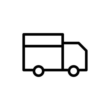 Teslimat Hattı Simgesi. Servis arabası ikonu. Teslimat işareti Ep10. Vektör