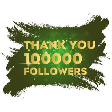 10000 takipçi. Web kullanıcısı veya blogcusu çok sayıda aboneyi, Lüks Yeşil ve altın gradyanı Vektörü, 10K takipçi illüstrasyonunu kutluyor