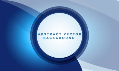 Tasarım için soyut mavi vektör arkaplanı