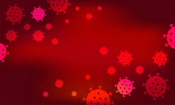 Illustratie grafische vector van corona virus in wuhan, corona virus infectie. 2019-nvoc virus.corona virus microbe. — Stockvector