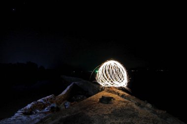  rock on salıncak yangın line