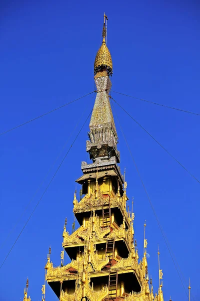 Zlatá Pagoda Chrámu Myanmar — Stock fotografie